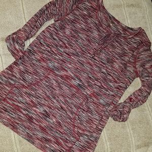 Silverwear 3/4 sleeve top with front pocket S